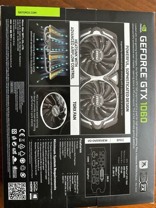 MSI GeForce GTX 1060 ARMOR OC VR Ready