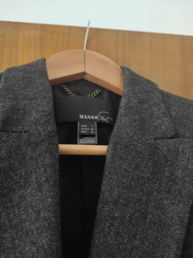 Americana marrón mujer,Mango,L