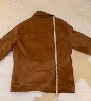 Chaqueta Bershka ante marrón Talla M