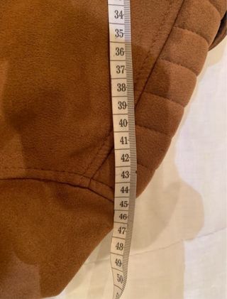 Chaqueta Bershka ante marrón Talla M