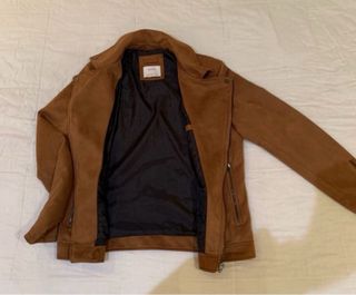 Chaqueta Bershka ante marrón Talla M