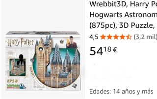 Puzzle 3D Hogwarts Harry Potter 875 piezas