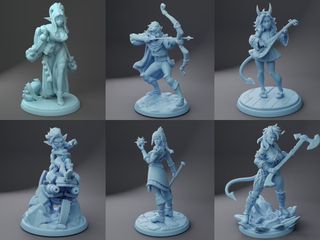 Pack 6 Héroes Miniaturas 32mm