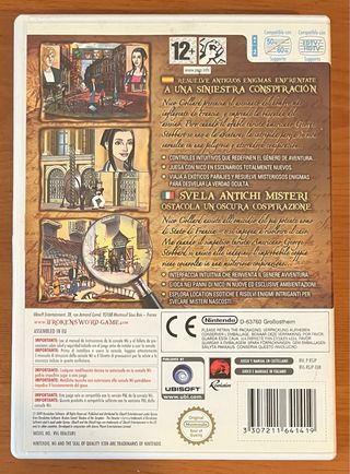 Broken Sword Shadow of The Templars:Nintendo WII P