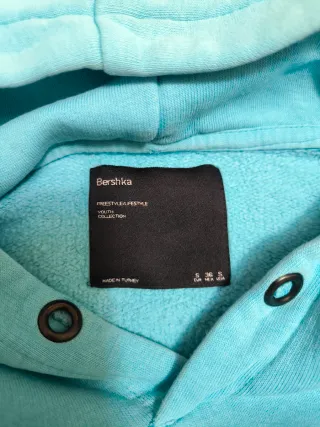 Sudadera Bershka Turquesa Talla S