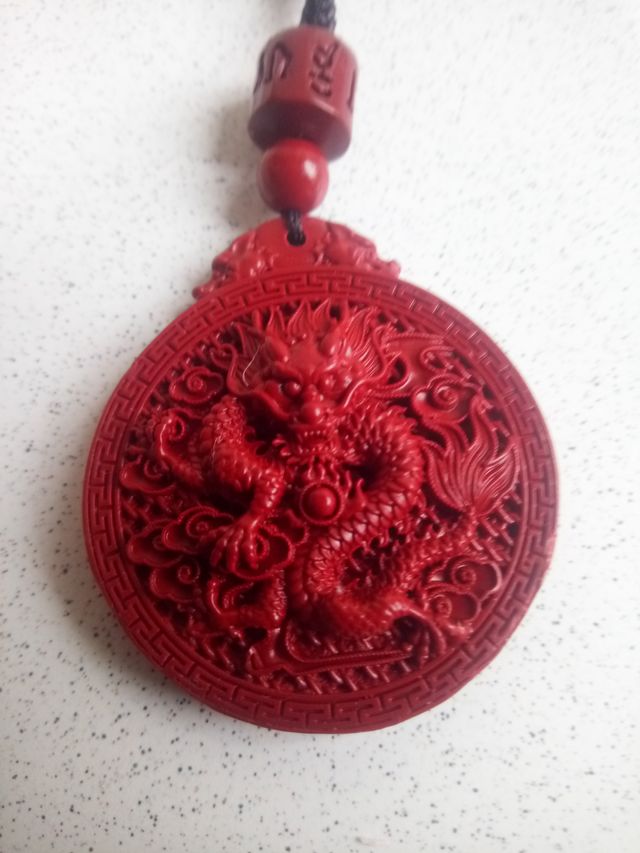 Cuenco Tibetano y Collar Dragon de Cinabrio