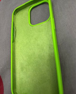 Funda móvil verde brillante