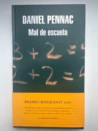 Libro: Mal de escuela de Daniel Pennac