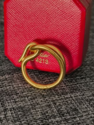 Hermes Ring anillo para pañuelos –LUJO– Oro Dorado