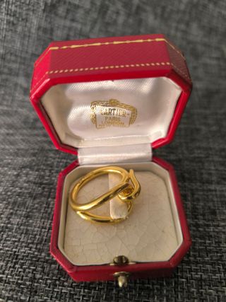 Hermes Ring anillo para pañuelos –LUJO– Oro Dorado