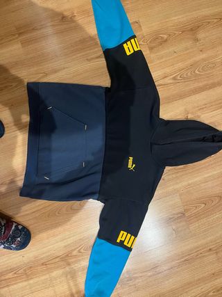 Sudadera Puma Negra y Azul