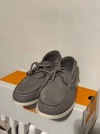 Scarpe Timberland da barca grigie