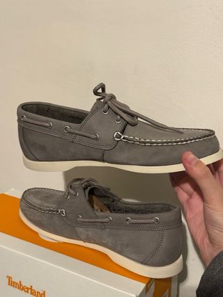 Scarpe Timberland da barca grigie
