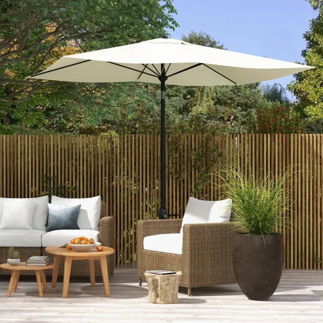 Ombrellone Rettangolare 2x3 m da Giardino con Aper