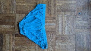 slip semi transparente azul