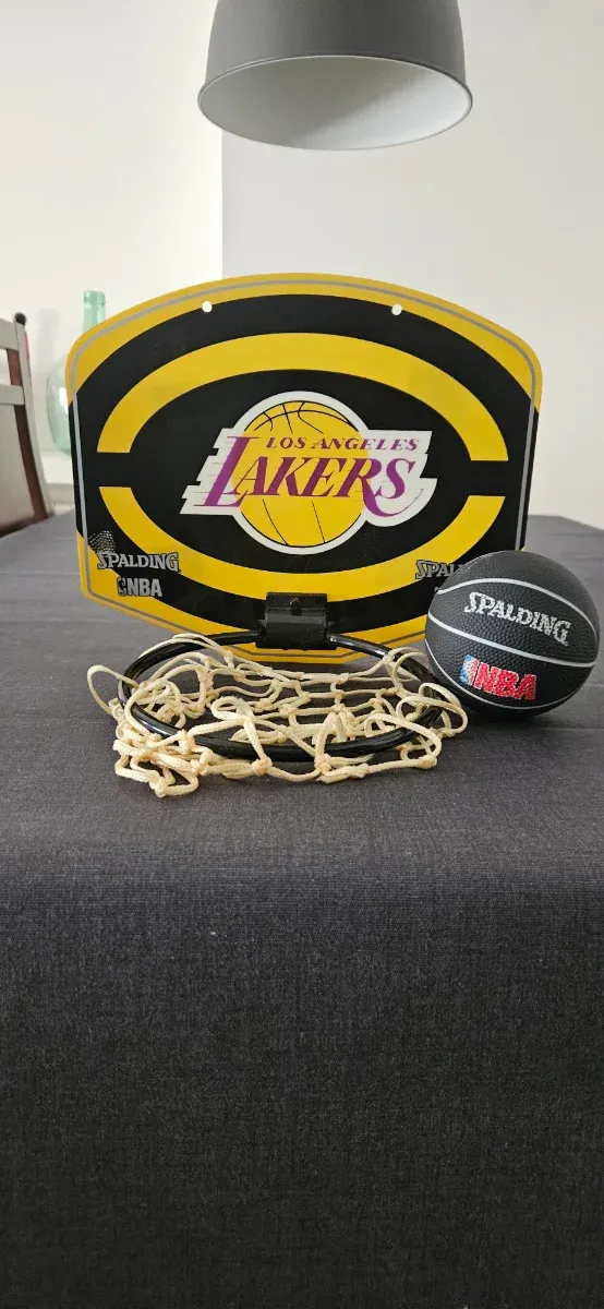 Mini canasta baloncesto Lakers Spalding NBA