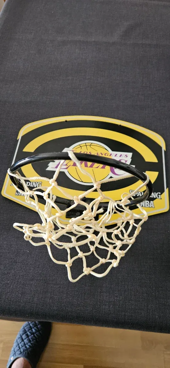 Mini canasta baloncesto Lakers Spalding NBA