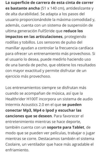 Cinta de Correr Profesional