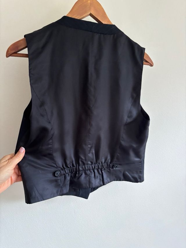 Traje Zara Chaqueta y Falda Negro