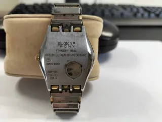 Orologio Swatch donna vintage oro/argento