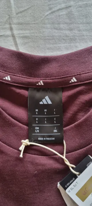 Camiseta Adidas Granate Talla L