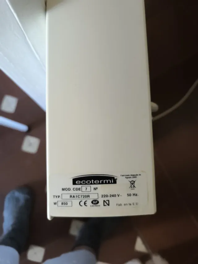 Radiador bajo consumo