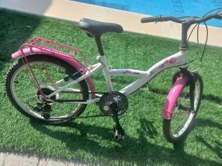 Bicicleta Niña Paseo Blanca 6-10 Años