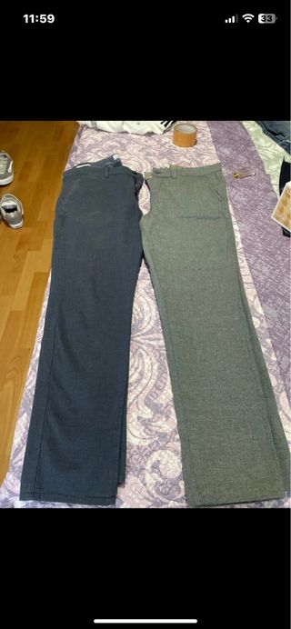 Pantalones Chinos Elásticos Hombre