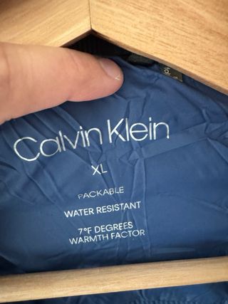 Chaqueta Calvin Klein acolchada azul XL
