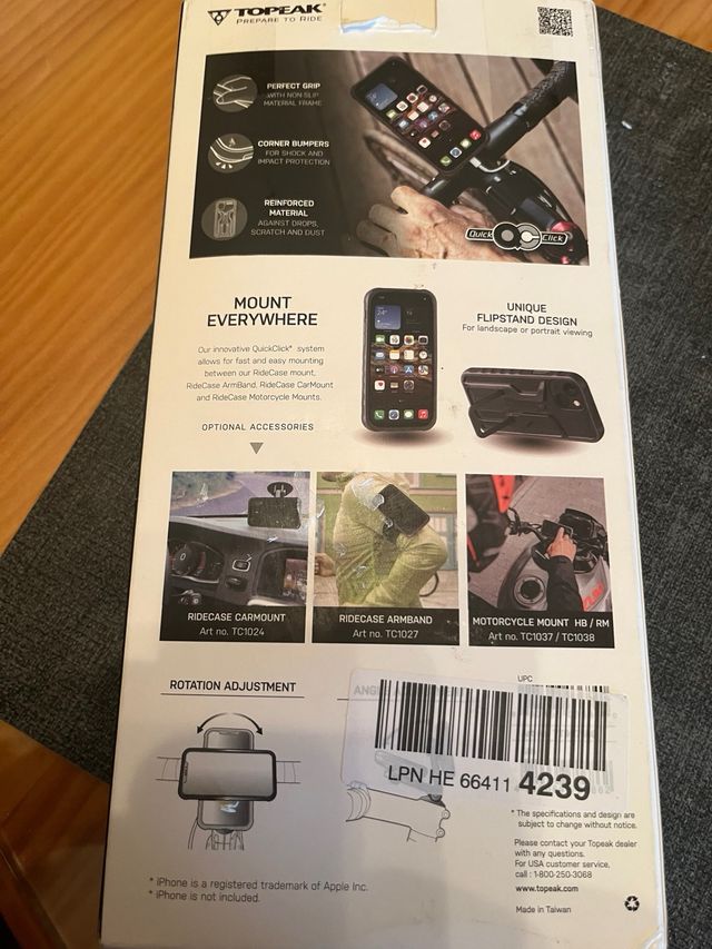 Soporte Topeak Ridecase iPhone 13