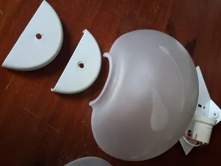 Coppia applique vintage anni 60 vetro