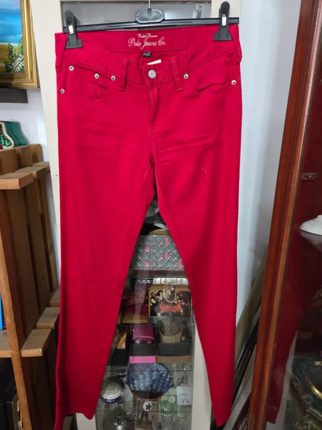 Vaqueros Polo Ralph Lauren Rojos Mujer