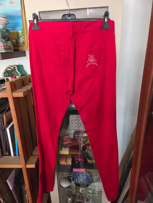 Vaqueros Polo Ralph Lauren Rojos Mujer
