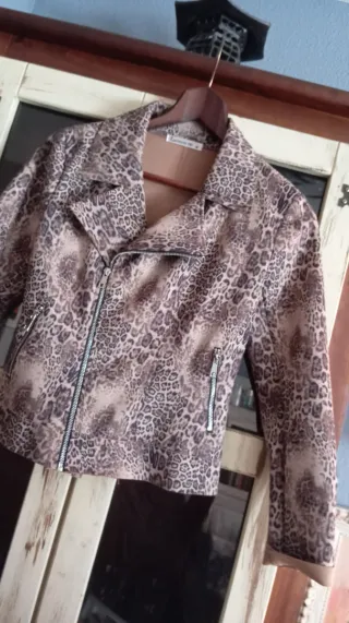 Chaqueta Leopard Print Lemon Co. Talla M