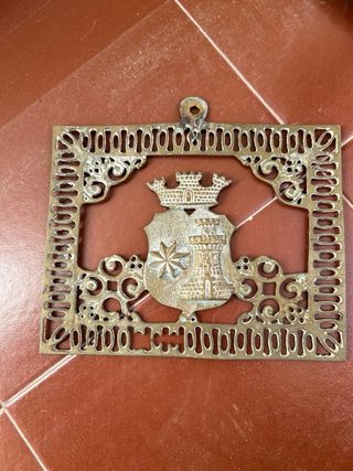 Lámpara Candelabro Bronce Antigua