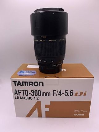 OBJETIVO TAMRON PARA PENTAX AF70-300MM F/4-5.6 MACRO 1:2 A ESTRENAR