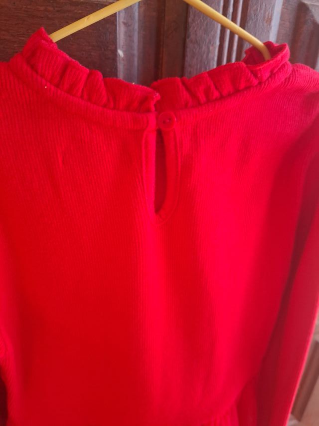 Vestido rojo Okaidi niña ideal Navidad