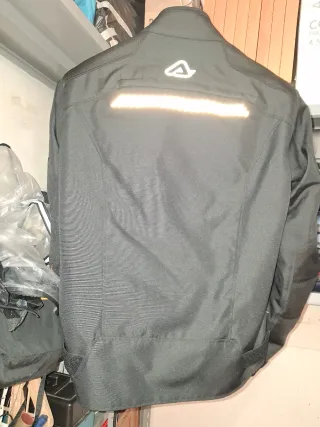 Giacca Moto Tessuto Grigio Fluo estiva