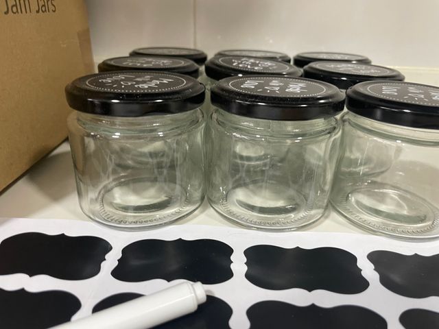 18 tarros cristal 125ml nuevos