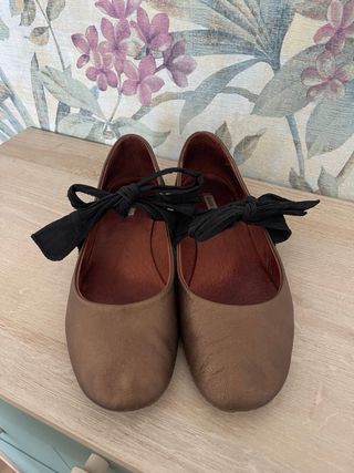 Bailarinas Bimba y Lola Piel Doradas T37