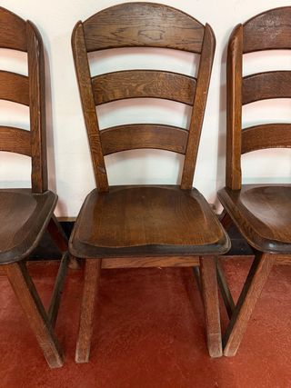 Conjunto mesa y 4 sillas roble