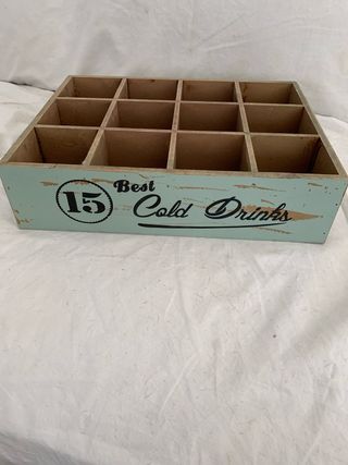Caja de madera para 15 bebidas frías