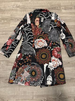 Abrigo paño desigual Talla 42
