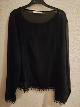 Lote Jersey Zara Pico Rojo Mujer y top mango