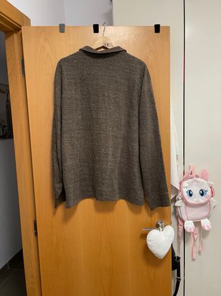 Jersey Polo Ralph Lauren Marrón Media Cremallera