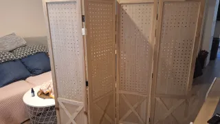 Biombo moderno madera clara sin estrenar