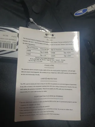 Chaqueta Biker Moto AXO Negra y Azul