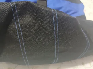 Chaqueta Biker Moto AXO Negra y Azul