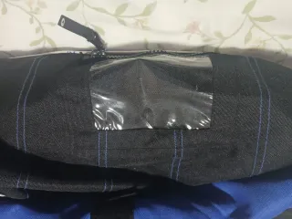 Chaqueta Biker Moto AXO Negra y Azul