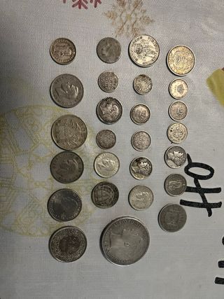 Lotto di monete d'argento antiche